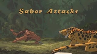 Disneys Tarzan  Walkthrough Part 6 quotSabor Attacksquot HD [upl. by Itram]