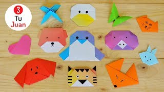 12 Figuras de Papel en ORIGAMI  Manualidades DIY 🎨  JuanTu3 [upl. by Dimitris]