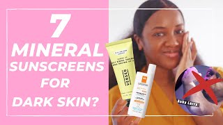 🚫👻 BEST Mineral Sunscreen for Darker Skin NO White Cast [upl. by Thilda]