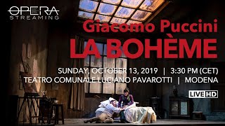 Giacomo Puccini LA BOHÈME  OPERA LIVE STREAMING [upl. by Oakie]