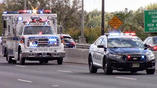 Police Cars Fire Trucks And Ambulances Responding Compilation Part 12 [upl. by Kissie]