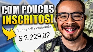 Com quantos inscritos começa a Ganhar Dinheiro no YouTube Resolvido [upl. by Jangro]