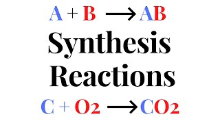 SYNTHESIS REACTIONS [upl. by Nitsugua]