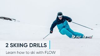 2 Skiing Drills To Help IMPROVE YOUR TECHNIQUE [upl. by Llerat74]