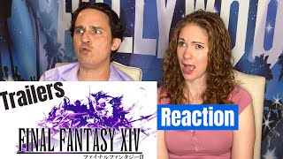 Final Fantasy 14 All Cinematic Trailers Reaction [upl. by Hamlin]