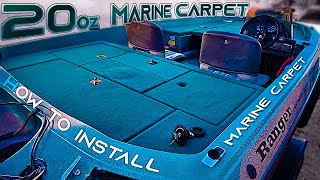 Bass Boat Carpet install tutorial on Old Ranger  FULL TUTORIAL [upl. by Euv]