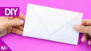 ► Como hacer un SOBRE CARTA de Papel en 5 MINUTOS 💌 [upl. by Ennayr629]