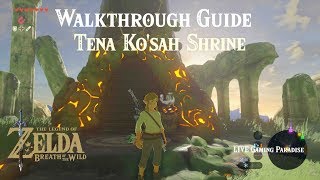 Breath of the Wild  Tabantha Region  Tena Kosah Shrine Guide [upl. by Doroteya888]