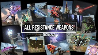 FFXIV All 17 Resistance Weapons  Guide amp Showcase [upl. by Llij]