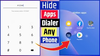 How To Hide Apps In Dialer  Realme Oppo Vivo Redmi amp Samsung Phones [upl. by Kier]