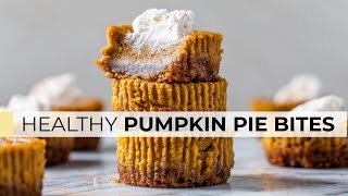 MINI PUMPKIN PIES  easy healthy amp homemade recipe [upl. by Kevin]