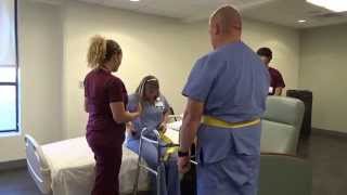 Physical Therapy Transfer Training  How To Transfer From Wheelchair To Bed [upl. by Arni]