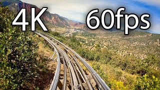 Alpine Coaster onride 4K POV 60fps Glenwood Caverns Adventure Park [upl. by Analla]