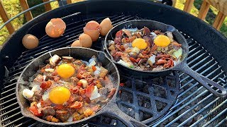 Sartén de Asada con Huevos a la parrilla  La Capital [upl. by Moskow252]