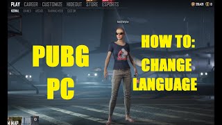 PUBG HOW TO Change Language [upl. by Fox758]