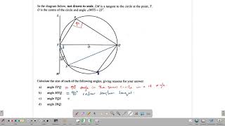 Circle Theorem Practice Questions [upl. by Eramal]