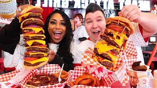 Heart Attack Grill With Bloveslife • MUKBANG [upl. by Allemat63]