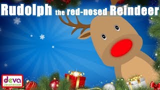 Rudolph the Red Nosed Reindeer Lyrics ⒹⒺⓋⒶ Christmas Song [upl. by Scottie]