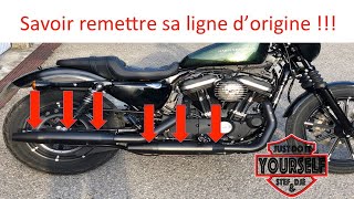 Harley Davidson remettre sa ligne dorigine sportster 20132020 harleydavidson tutorial [upl. by Nirda279]