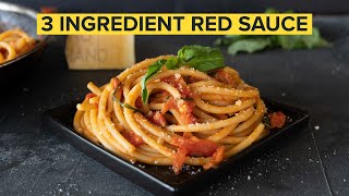 How to make the SIMPLEST ITALIAN PASTA SAUCE at home [upl. by Elephus]