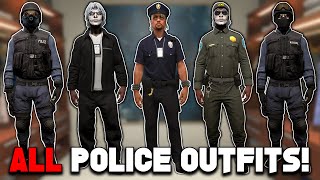 How To Get All Police Outfits In GTA 5 Online [upl. by Ahsenauq]