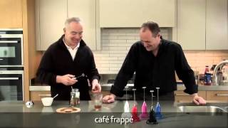 How to make a frappé coffee using an aerolatte milk frother [upl. by Ydnyl]