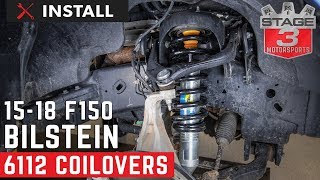 20152020 F150 Bilstein B8 6112 Front Suspension Kit Install [upl. by Ynove]