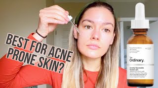 Best Vitamin C serum for Sensitive Acne Prone Skin The Ordinary Ascorbyl Glucoside 12 review [upl. by Dorn]