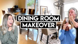 EXTREME DINING ROOM MAKEOVER  From Start To Finish  Serena Shades [upl. by Cartwright]