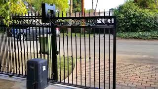 Van Nuys Wrought Iron Sliding Gate Mulholland Security Los Angeles [upl. by Nims]