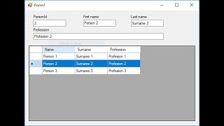 How to use DataGridView Control in C [upl. by Iruam]