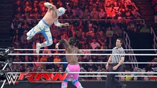 Neville amp The Lucha Dragons vs The New Day Raw February 22 2016 [upl. by Husch]