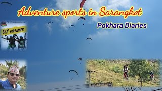 Nepal  Sarangkot  Adventure activities in Sarangkot  Pokhara  Himalayas [upl. by Vaclava]