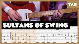 Dire Straits  Sultans of Swing  Guitar Tab  Lesson  Cover  Tutorial [upl. by Aryaz414]