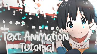 Text Animation Tutorial  Alight Motion [upl. by Bloem]