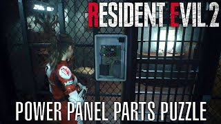 Resident Evil 2 Remake  Power Panel Parts Puzzle [upl. by Farleigh]