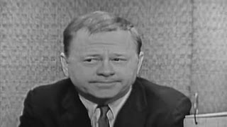 Whats My Line  Mickey Rooney Martin Gabel panel Dec 31 1961 [upl. by Alletneuq]