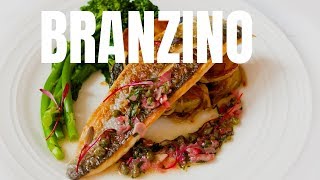 How to cook PANSEARED BRANZINO [upl. by Flory]