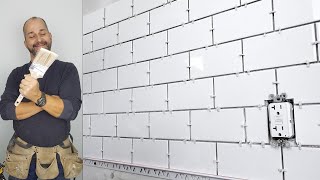 How To Install A Subway Tile Backsplash [upl. by Bahner]