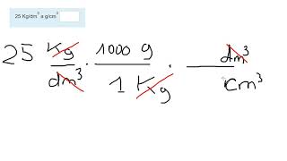 25 kgdm3 a gcm3 [upl. by Perkin]