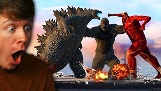 Reacting to if TITAN COLOSSAL was in GODZILLA vs KONG [upl. by Nalda]