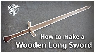 How to make a wooden long sword [upl. by Adraynek]