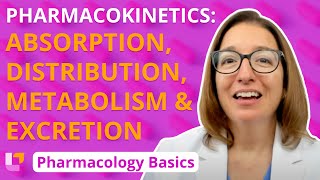 Pharmacokinetics Absorption Distribution Metabolism Excretion  Pharmacology Basics LevelUpRN [upl. by Ojillib]