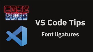 VS Code tips — Font ligatures [upl. by Esaertal]