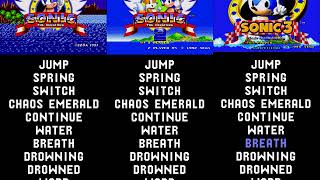 Sonic the Hedgehog Sound Effect and Jingle Comparison [upl. by Alvie120]