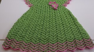 Vestido Crochet Niña 3 a 4 años cc [upl. by Kurman865]