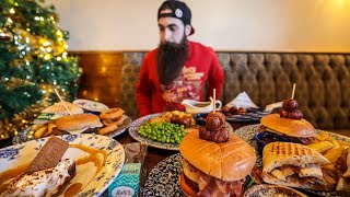 EATING THE ENTIRE WETHERSPOONS XMAS MENU CHALLENGE  COB Ep131 [upl. by Quinn912]