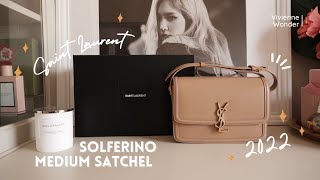 ♡ Unboxing  Review  YSL Solferino Medium Satchel [upl. by Haronid]