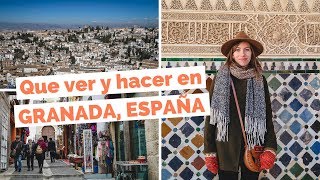 10 Cosas Que Ver y Hacer en Granada España Guía Turística [upl. by Odrarebe]