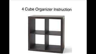 Better Homes amp Gardens 4Cube Organizer Guided Assembly [upl. by Porte]